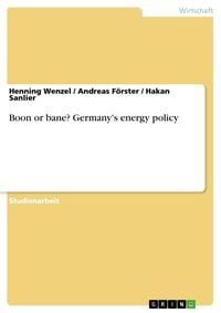 Produktbild: Boon or bane? Germany's energy policy