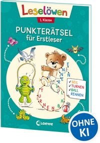 Produktbild: Lesel&ouml;wen Punkter&auml;tsel f&uuml;r Erstleser - 1. Klasse (Petrol)