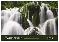 Produktbild: WASSERF&Auml;LLE - Sanfte und tosende Sch&ouml;nheiten (Tischkalender 2027 DIN A5 quer), CALVENDO Monatskalender