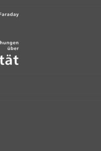 Produktbild: Faraday, M: Experimental-Untersuchungen &uuml;ber Elektrizit&auml;t