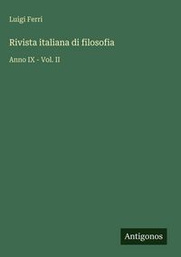 Produktbild: Rivista italiana di filosofia
