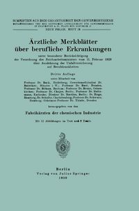 Produktbild: &Auml;rztliche Merkbl&auml;tter &uuml;ber berufliche Erkrankungen