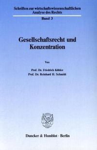 Produktbild: Gesellschaftsrecht und Konzentration.