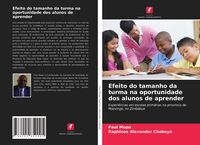 Produktbild: Efeito do tamanho da turma na oportunidade dos alunos de aprender