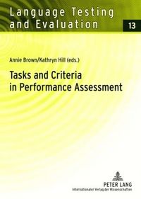 Produktbild: Tasks and Criteria in Performance Assessment