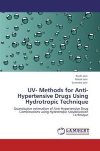 Produktbild: Jain, R: UV- Methods for Anti-Hypertensive Drugs Using Hydro