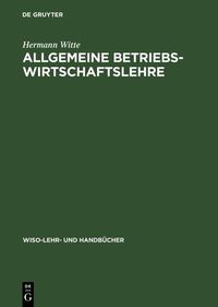 Produktbild: Allgemeine Betriebswirtschaftslehre