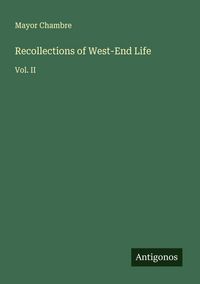 Produktbild: Recollections of West-End Life