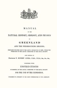 Produktbild: Manual of the Natural History, Geology, and Physics of Greenland 1875 Volume 1
