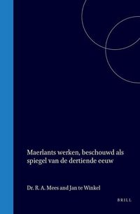 Produktbild: Maerlant's Werken Beschouwd ALS Spiegel Van de Dertiende Eeuw