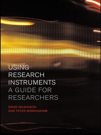 Produktbild: Using Research Instruments