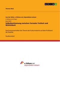 Produktbild: Selbstbestimmung zwischen formaler Freiheit und Wirklichkeit