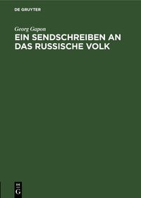 Produktbild: Ein Sendschreiben an das russische Volk
