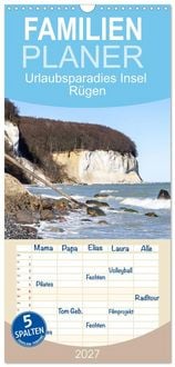 Produktbild: Familienplaner 2027 - Urlaubsparadies Insel R&uuml;gen mit 5 Spalten (Wandkalender, 21 x 45 cm) CALVENDO