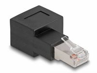 Produktbild: Delock RJ45 Netzwerk Adapter [1x RJ45-Stecker - 1x RJ45-Buchse] Schwarz