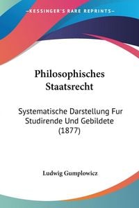Produktbild: Philosophisches Staatsrecht