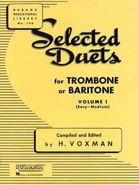 Produktbild: Selected Duets for Trombone or Baritone
