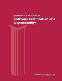 Produktbild: Summary of a Workshop on Software Certification and Dependability