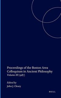 Produktbild: Proceedings of the Boston Area Colloquium in Ancient Philosophy