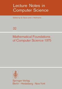 Produktbild: Mathematical Foundations of Computer Science 1975