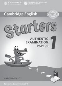 Produktbild: Cambridge English Starters 1 for Revised Exam from 2018 Answer Booklet