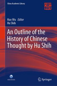 Produktbild: An Outline of the History of Chinese Thought by Hu Shih