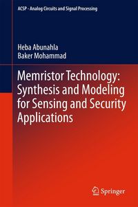 Produktbild: Memristor Technology: Synthesis and Modeling for Sensing and Security Applications