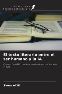 Produktbild: El texto literario entre el ser humano y la IA