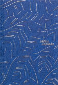 Produktbild: B&iacute;blia Slim NVI, Letra Grande, Azul, Abstrata