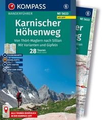 Produktbild: KOMPASS Wanderf&uuml;hrer Karnischer H&ouml;henweg, Von Th&ouml;rl-Maglern nach Sillian, Mit Varianten und Gipfeln, 28 Touren mit Extra-Tourenkarte