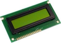 Produktbild: Display Elektronik LCD-Display Gelb-Gr&uuml;n 16 x 2 Pixel (B x H x T) 84 x 44 x 6.5 mm DEM16217SYH