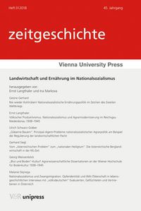 Produktbild: Landwirtschaft und Ern&auml;hrung im Nationalsozialismus