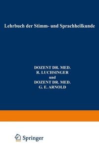 Produktbild: Lehrbuch der Stimm- und Sprachheilkunde