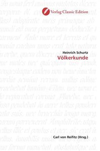Produktbild: Schurtz, H: V&ouml;lkerkunde