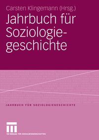 Produktbild: Jahrbuch f&uuml;r Soziologiegeschichte