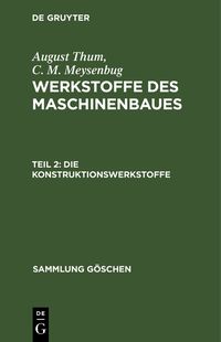 Produktbild: Die Konstruktionswerkstoffe