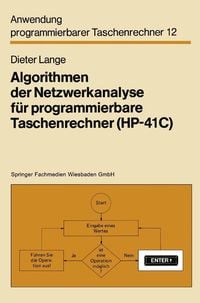 Produktbild: Algorithmen der Netzwerkanalyse f&uuml;r programmierbare Taschenrechner (HP-41C)