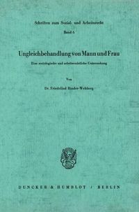 Produktbild: Ungleichbehandlung von Mann und Frau.