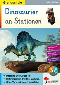 Produktbild: Dinosaurier an Stationen / Grundschule