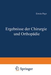 Produktbild: Ergebnisse der Chirurgie und Orthop&auml;die