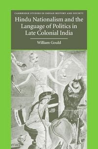 Produktbild: Hindu Nationalism and the Language of Politics in Late Colonial India