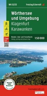 Produktbild: Freytag & berndt Wanderkarte WK 0233 W&ouml;rthersee und Umgebung, Klagenfurt - Karawanken 1:50.000