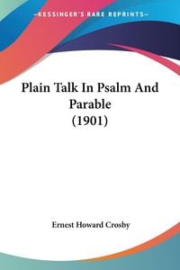 Produktbild: Plain Talk In Psalm And Parable (1901)