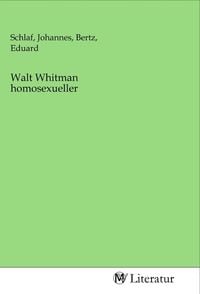 Produktbild: Walt Whitman homosexueller