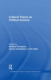 Produktbild: Cultural Theory as Political Science