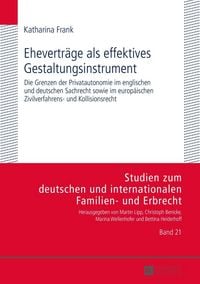 Produktbild: Ehevertr&auml;ge als effektives Gestaltungsinstrument