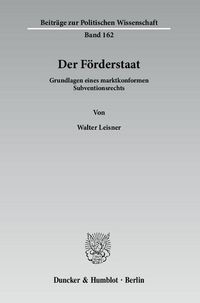 Produktbild: Der F&ouml;rderstaat.