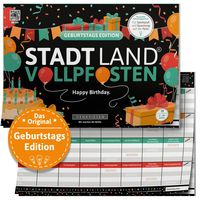 Bild vom Artikel Stadt Land Vollpfosten® - Geburtstags Edition - "happy Birthday." vom Autor 