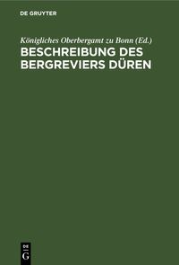 Produktbild: Beschreibung des Bergreviers D&uuml;ren