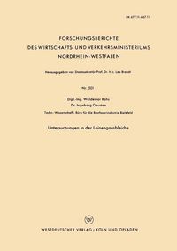 Produktbild: Untersuchungen in der Leinengarnbleiche